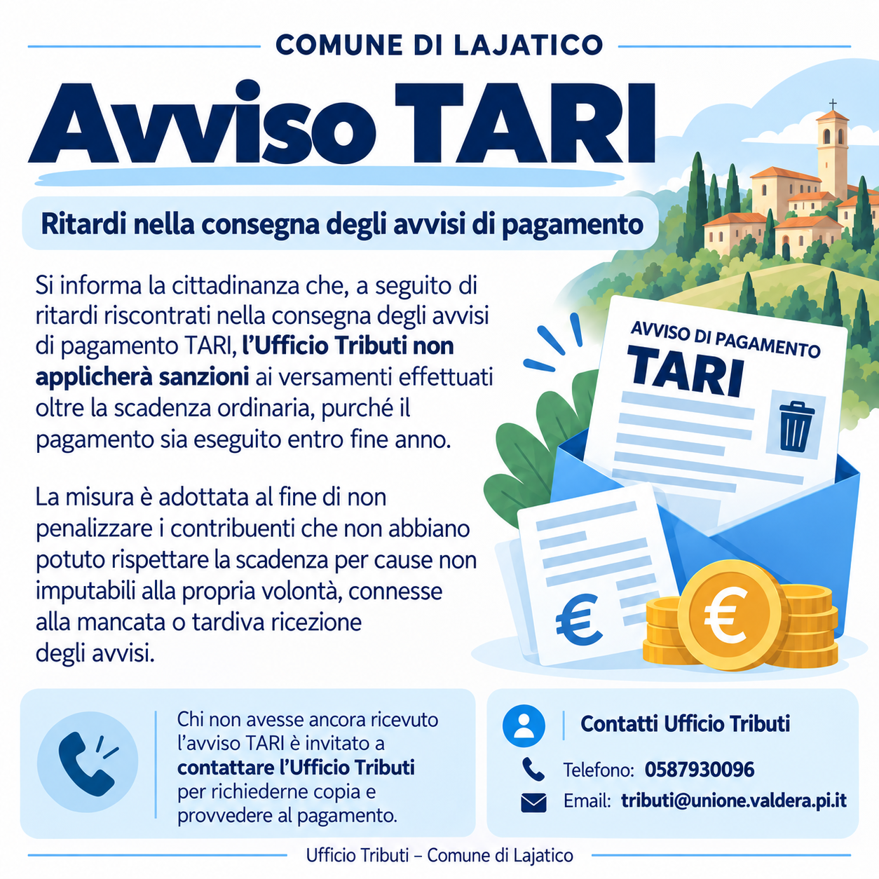 Avviso pagamento Tari